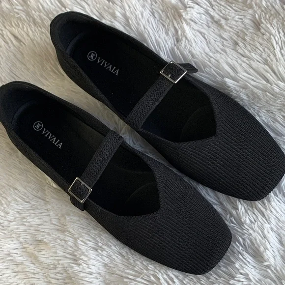 Vivaia Black Margo Mary Janes Shoes - Picture 8 of 16